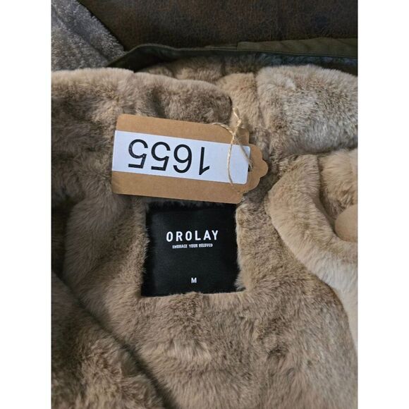 Orolay Womens Hooded Parka Jacket  Faux Fur Lining cottagecore boho winter warm - Picture 8 of 11